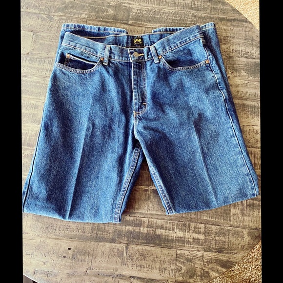 Lee Other - Men’s Lee relaxed fit dark wash jeans